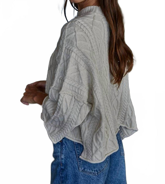 By Together Strickpullover mit Rundhalsausschnitt Weiß Medium 3