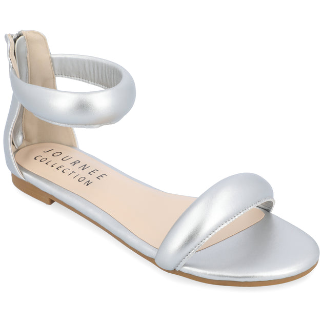 Journee Collection Peytonn Sandal Silver US 5.5 2