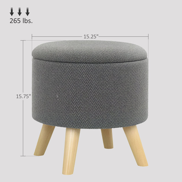 Hivvago Hidden Storage Ottoman 7