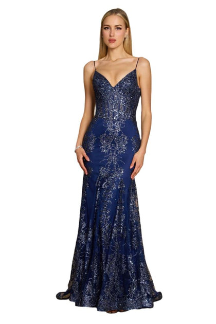 TRUEDAMES Full-Length Formal Gown Gold US 4 2