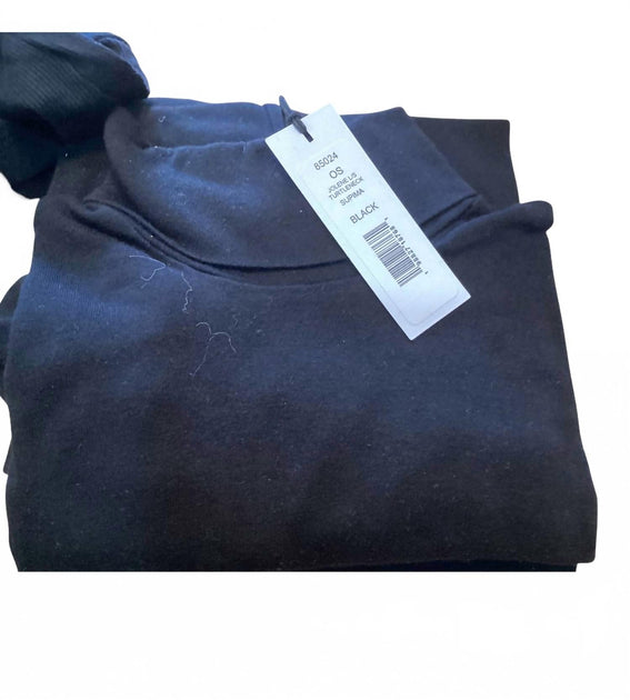 Michael Stars Jolene Supima Turtleneck Top Black One Size 3