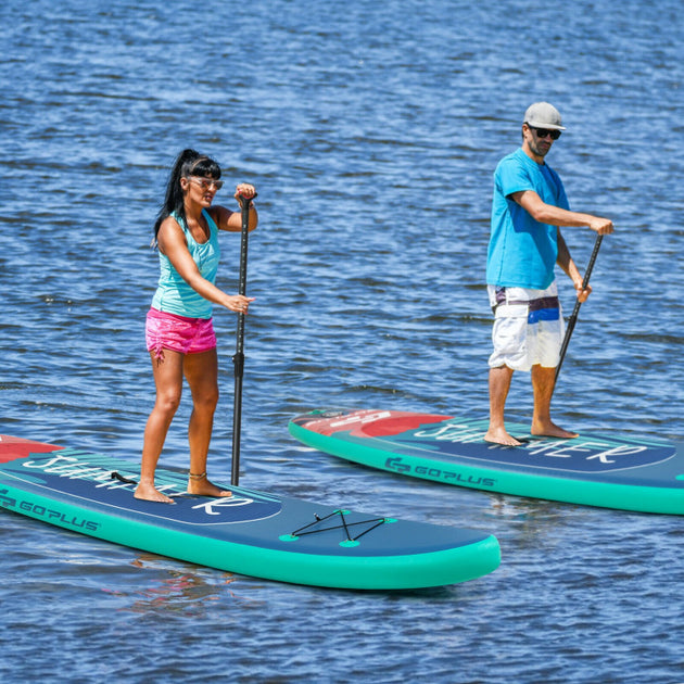 Hivvago 10 Feet Inflatable Stand Up Paddle Board Blue 3
