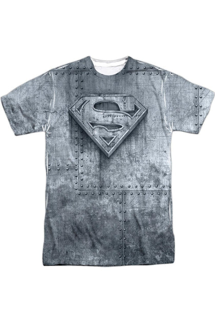 Gildan Superman Made Of Steel T-Shirt Grey Small 2