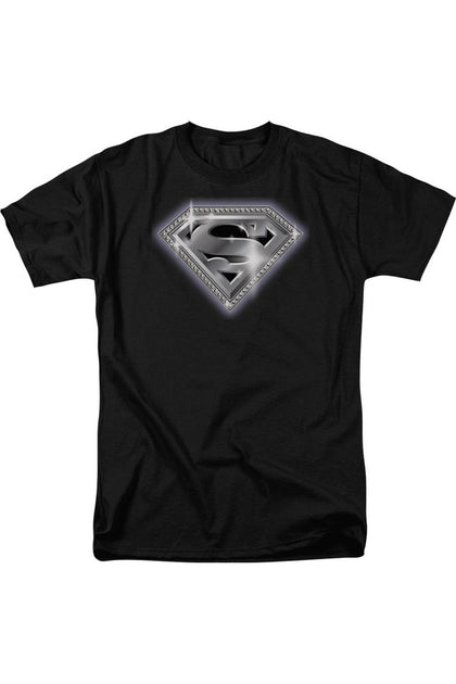 Gildan Superman Bling Shield T-Shirt Black XXL 2