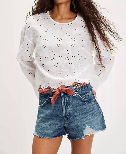 Free People Now Or Never Denim Short Blue 30 2