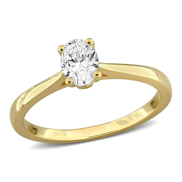 Mimi & Max Solitaire Engagement Ring Silver US 9 2