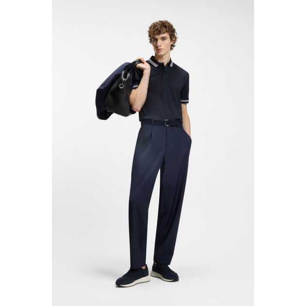Boss Contrast-tipping Polo Shirt Black Medium 3