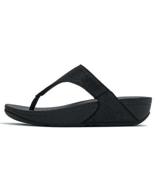FitFlop Lulu Shimmerglitz Sandal Black US 6 3