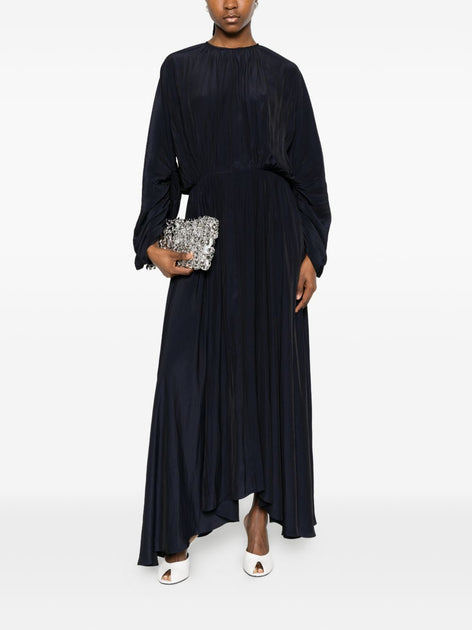 Lanvin Asymmetrical Hemline Maxi Dress Blue EU 42 3