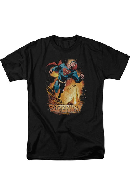 Gildan Superman Space Case T-Shirt Black XXL 2