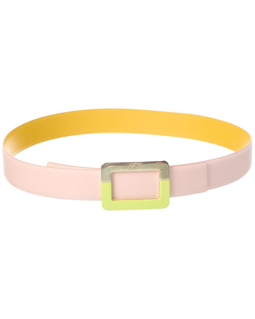 Roger Vivier Leather Belt Pink 75 cm 2