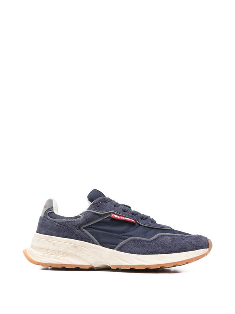 Dsquared2 Suede Panel Sneakers Blue EU 43 2