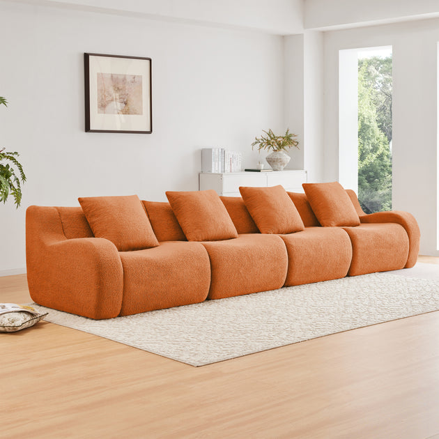 Streamdale 4-Seat Modular Sofa Orange 2