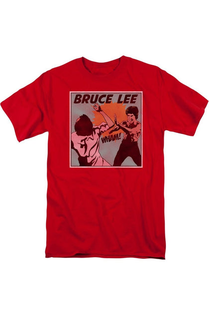 Gildan Bruce Lee Comic Panel T-Shirt Red XXX-Large 2