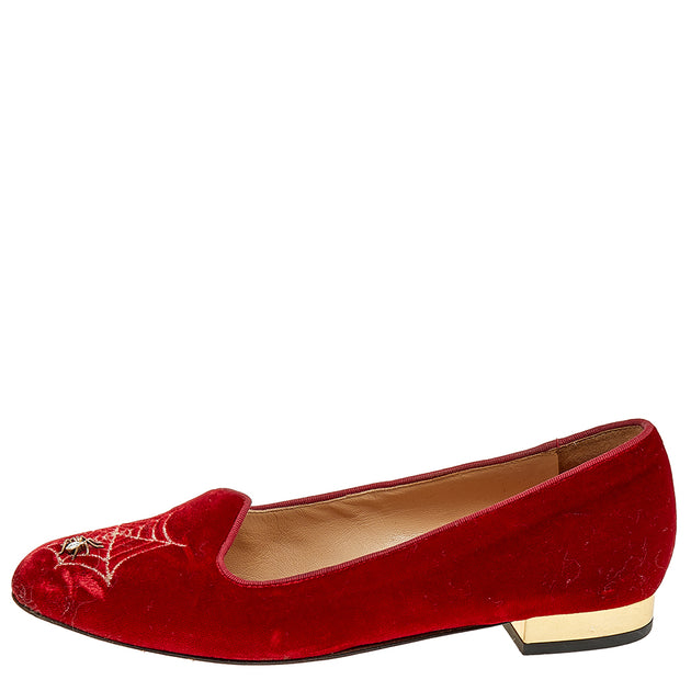 Charlotte Olympia Ballet Flats Red EU 37 3