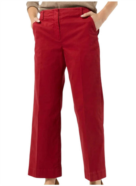 Ann Mashburn Frankie Cropped Pant Red US 0 3
