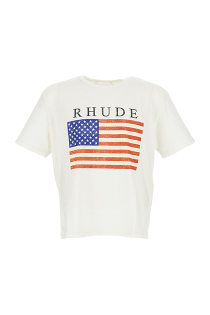 Rhude Classic White T-Shirt White Medium 2