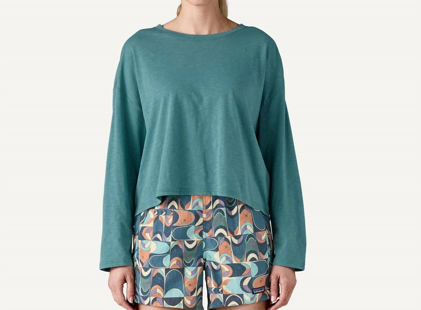 Patagonia Mainstay Top Long-Sleeved Blue Large 3
