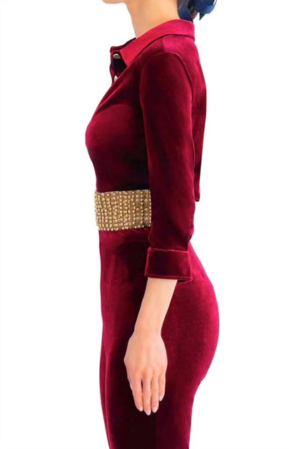 Scott Pop Over Silky Velvet Top Pink XLarge 4