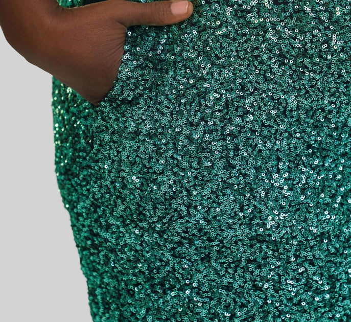 -bl^nk- Sequin Pull-On Joggers Blue Plus Size 1X 4