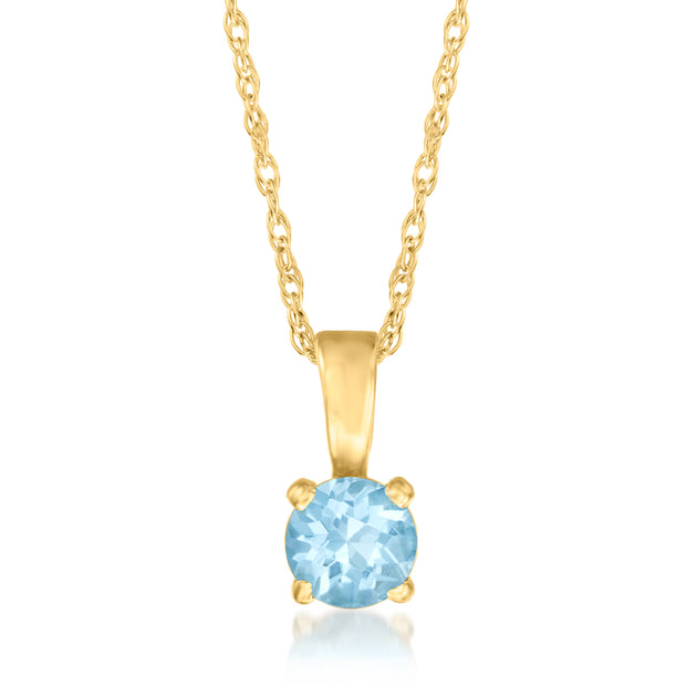 Ross-Simons RS Pure Collier Pendentif Topaze Bleue Suisse Bleu 2