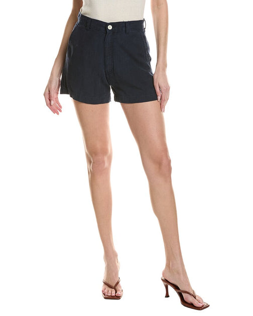 DL1961 Taylor Linen Short Bright Navy 26 3