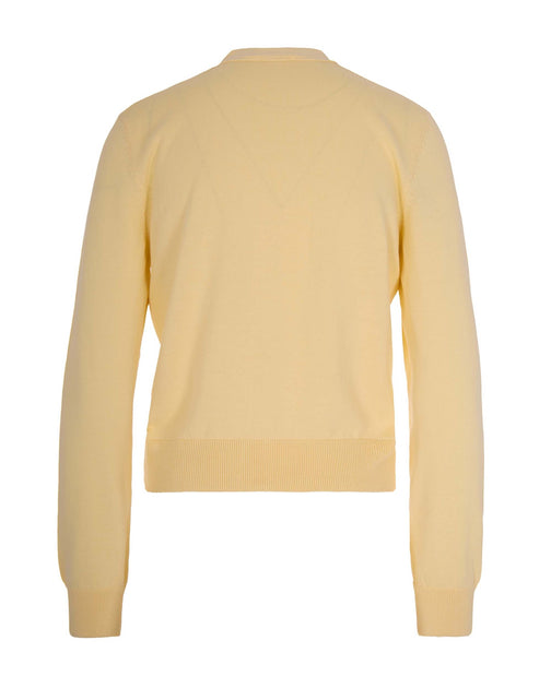 A.P.C. V-Neck Button Cardigan Yellow Medium 3