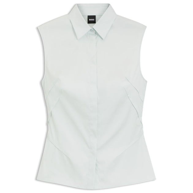 Boss Sleeveless Blouse Blue US 4 2
