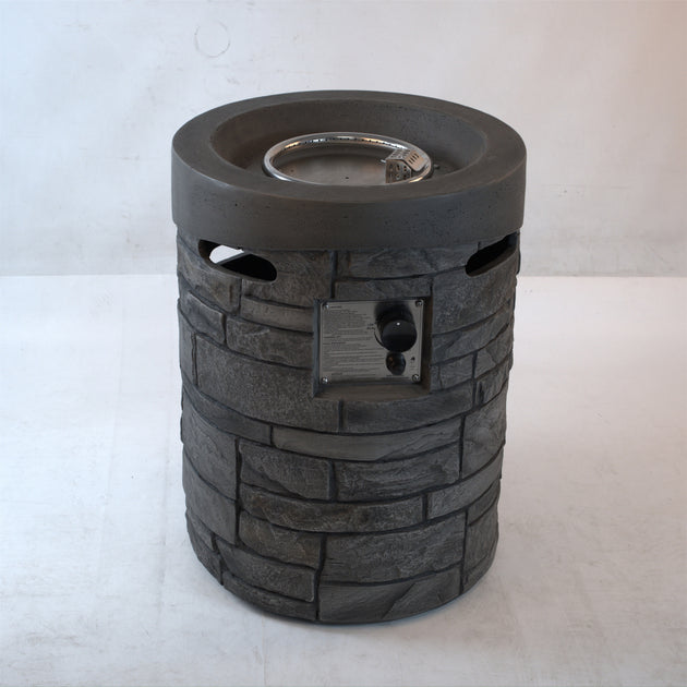 Streamdale Round Gas Fire Pit Black 3