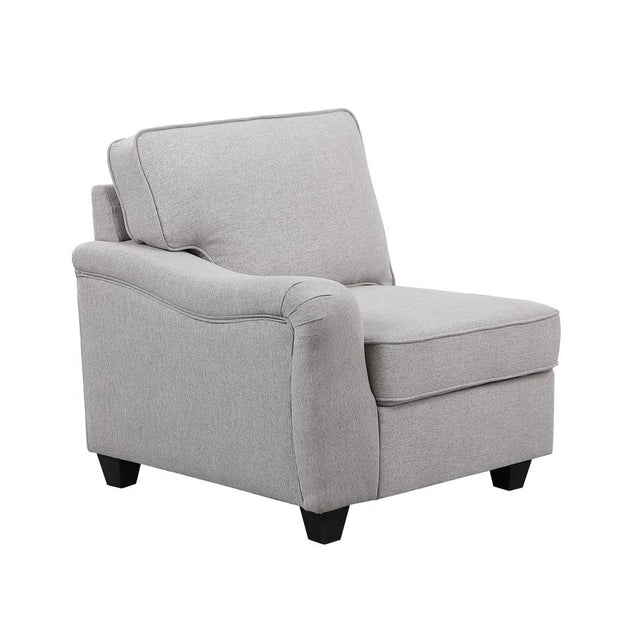 Lilola Home Leo Modular Sectional Sofa Light Gray 3