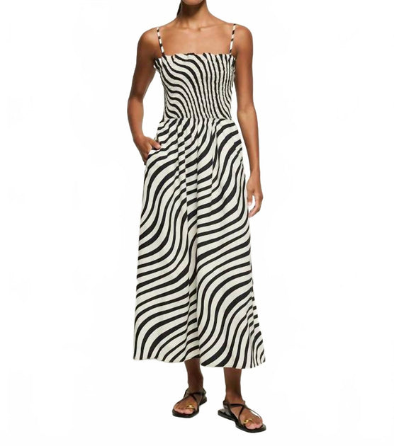 Nation LTD Sibelle Smocked Dress Multi Small 2