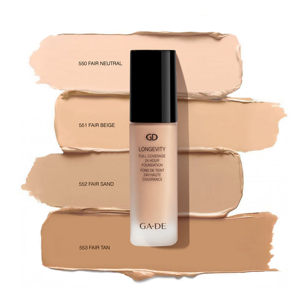 GA-DE Longevity Full Coverage 24 Hour Foundation 550 Fair Neutral 1 oz 3