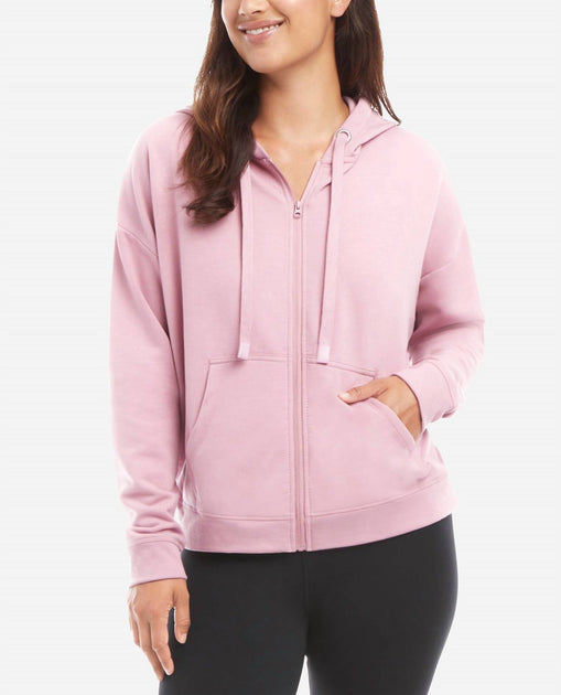 Danskin Ruched Back Hoodie Pink XXLarge 2