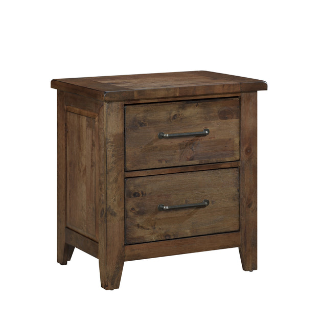 Streamdale Rustic Nightstand Brown 3