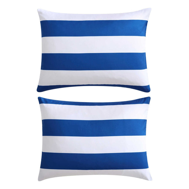 Nautica Huck Stripe Comforter and Sham Set Blue Twin 4