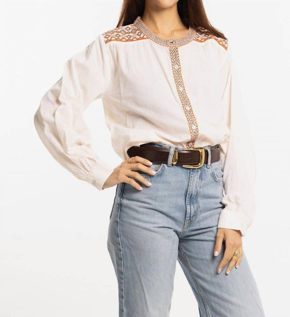 Bindu Lola Blouse White Medium 3