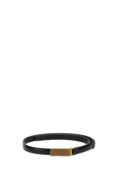 Khaite Empire Calf Leather Belt Black 80cm 2