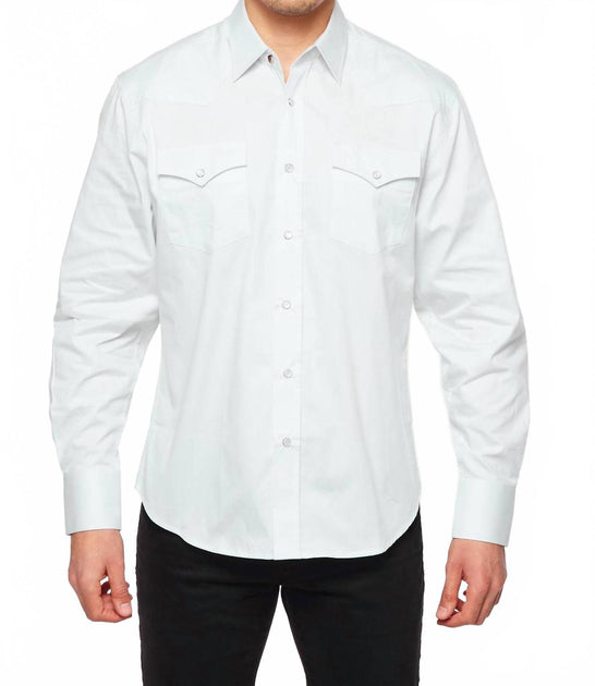 Rodeo Clothing Twill Shirt White Medium 2