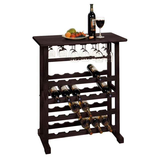 Winsome Wood Vinny Wine Rack Espresso 3