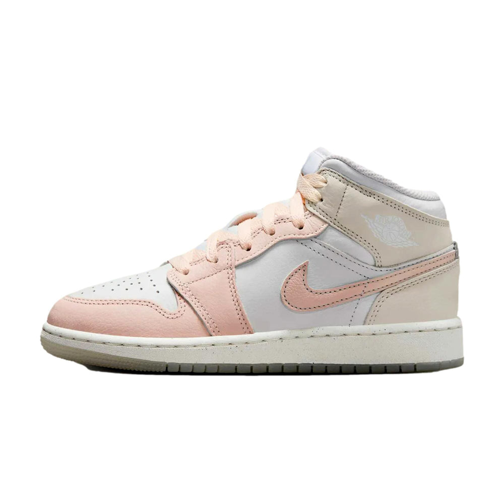 Nike Grade-school Air Jordan 1 Mid Se Sail / Guava Ice - Sea Glass