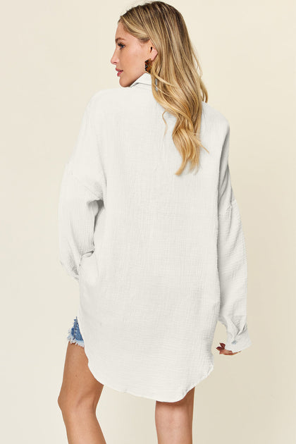 TRUEDAMES Double Take Full Shirt White Medium 4