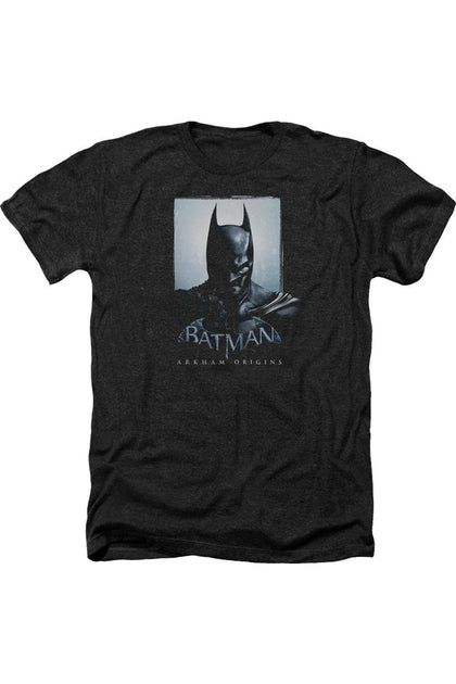 Gildan Batman Arkham Origins Two Sides Heather Tee Black Medium 2