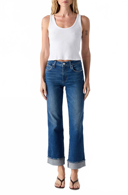AMO Rosa Mini Bootcut Jeans Blue 25 2