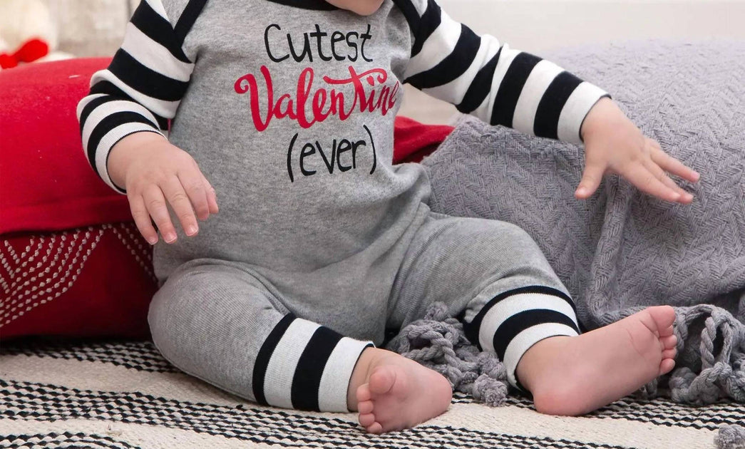 Tesa Babe Cutest Valentine Ever Romper Gris 6-12 Mois 3