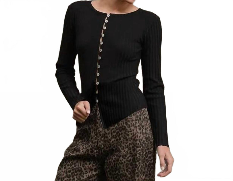Raisonnel Gina Button Top Black Large 2
