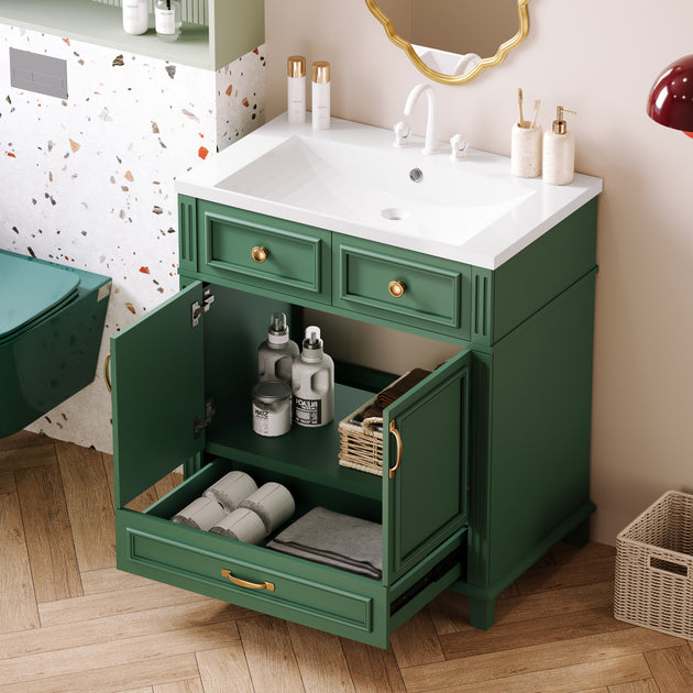 Streamdale 30in Bathroom Vanity White 2