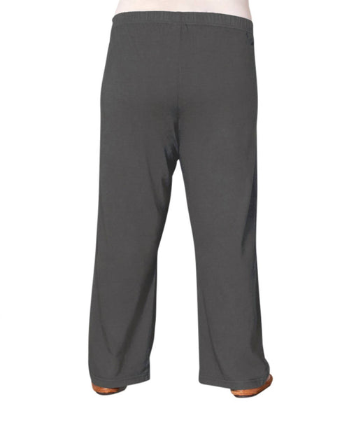 On The Plus Side Wide Leg Cotton Knit Pants Black 3X 3