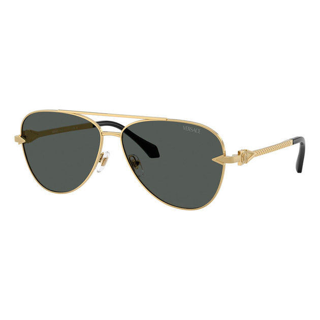 Versace Ve2283100287 Aviator Sunglasses Gold/Black One Size 2