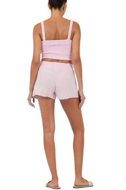 Vintage Havana Gauze Crop Top Pink Medium 4