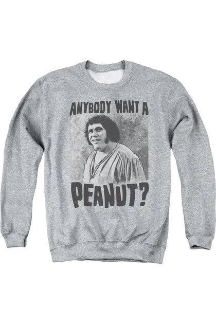 Gildan Princess Bride A Giant Snack Crewneck Sweatshirt Grey Small 2